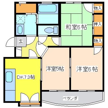 グランドハイツ小幡の物件間取画像